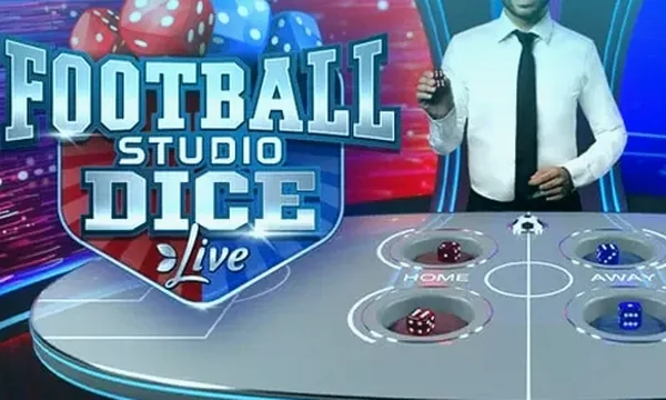 Football Studio Dice studio art with the home and away dice game