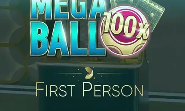 First Person Mega Ball draw art for the bingo-style ball game