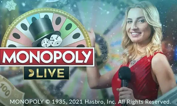 Monopoly Live wheel with its 3D bonus board round